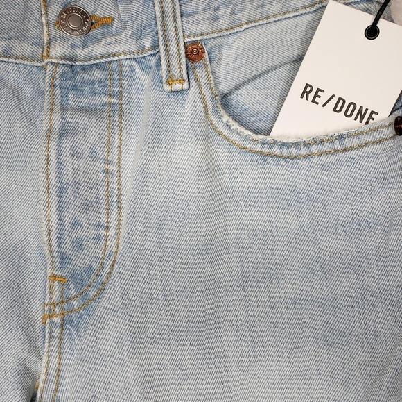 Re/Done Easy Straight Crop Light Wash 23 - Picture 3 of 6